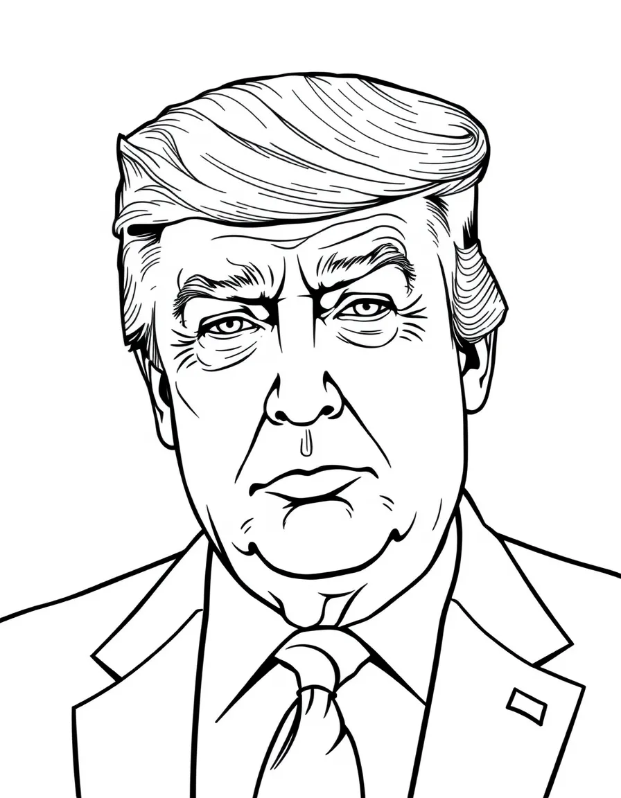 Donald Trump giving a confident look