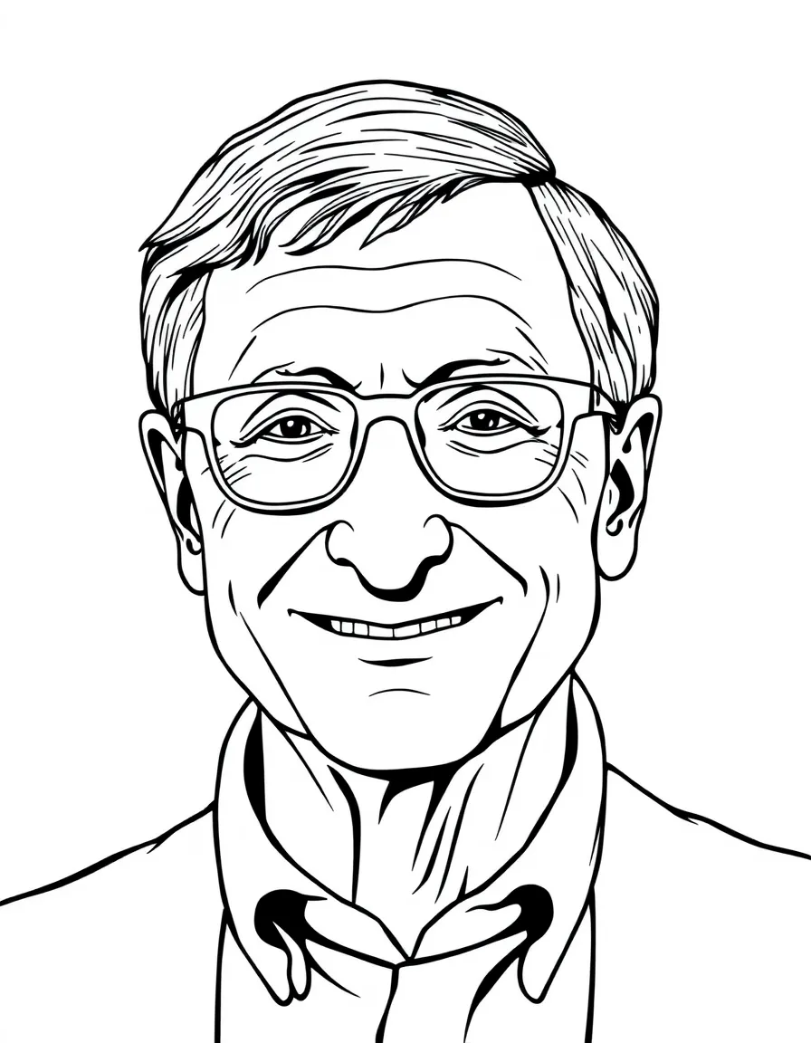 Bill Gates wearing glasses and smiling