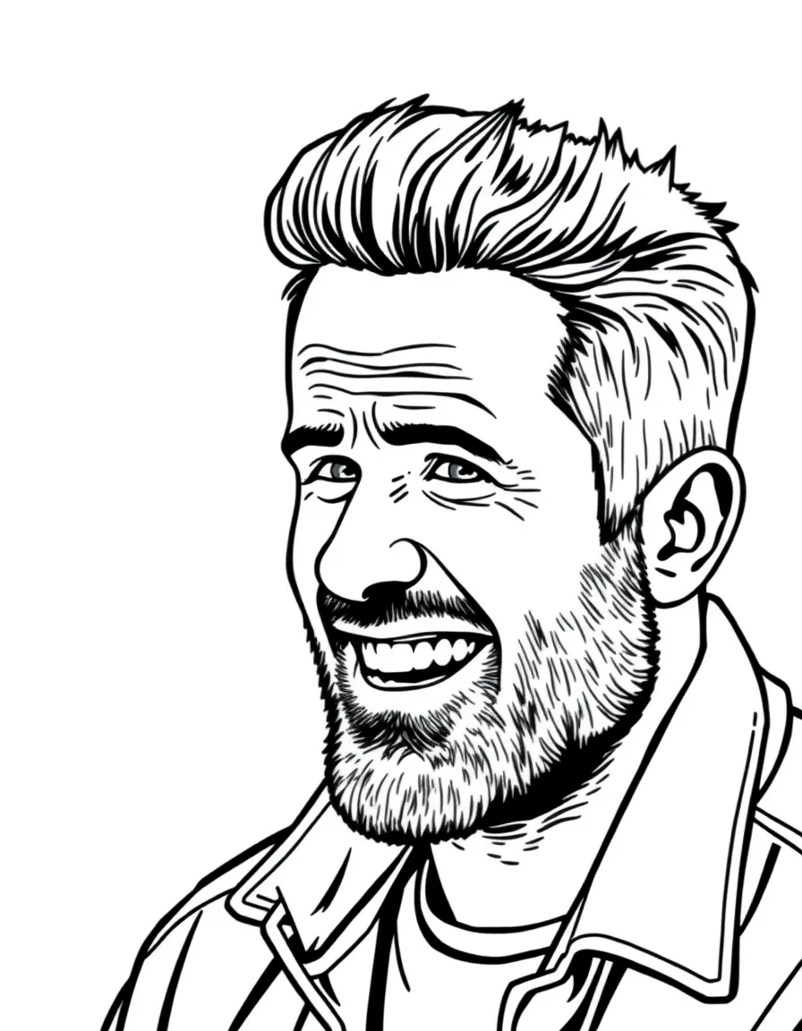 Ryan Reynolds making a funny face