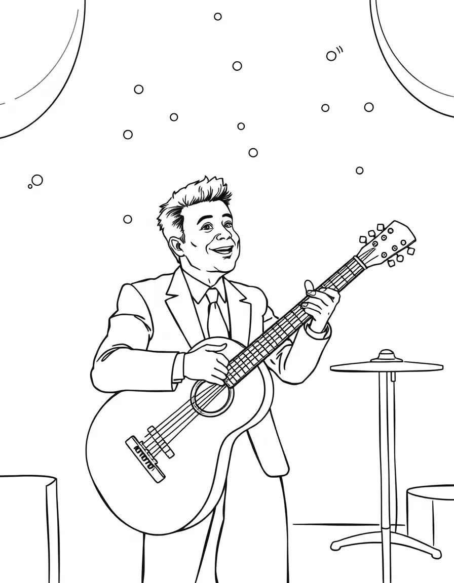 Jimmy Fallon playing a musical game