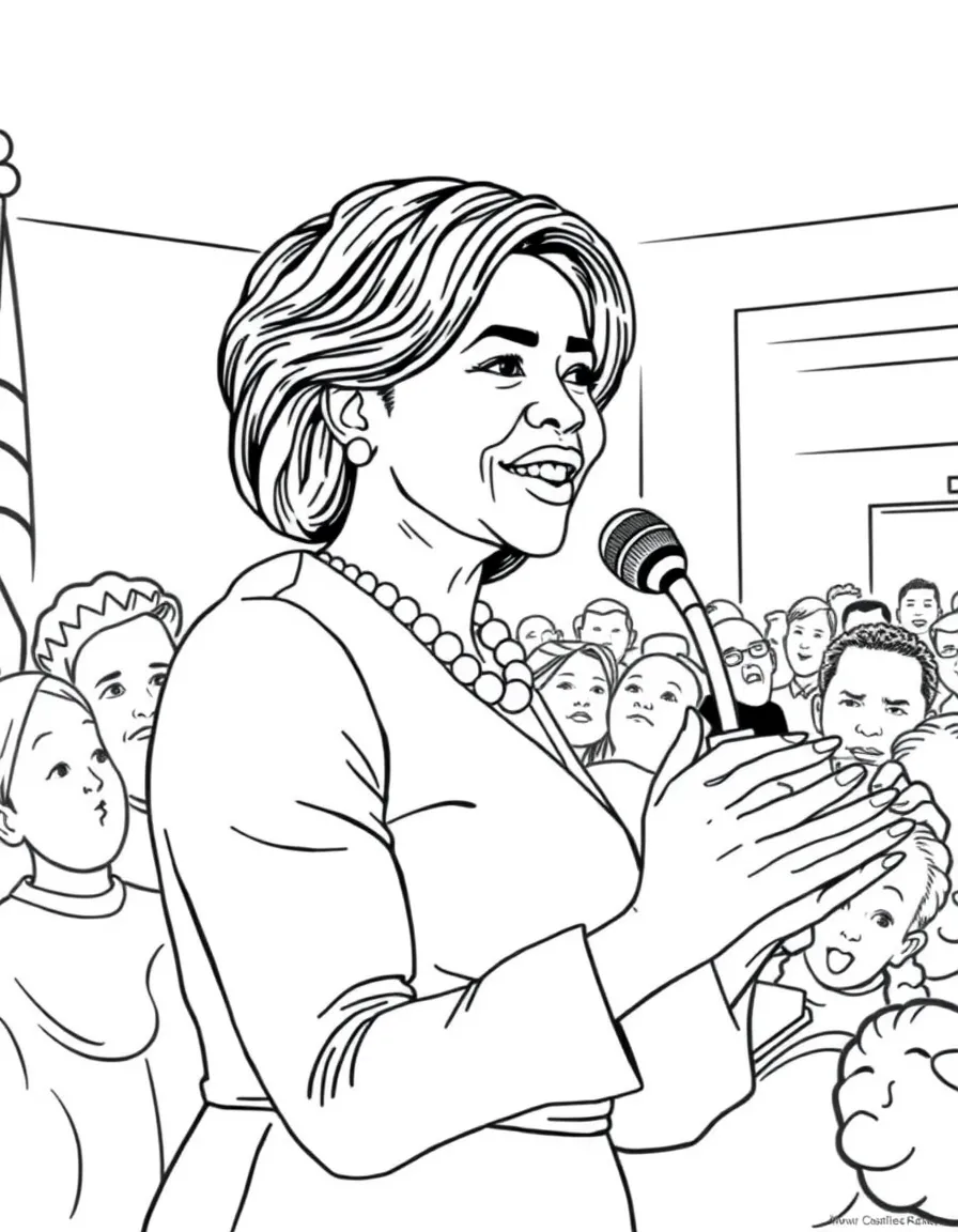 Michelle Obama inspiring students