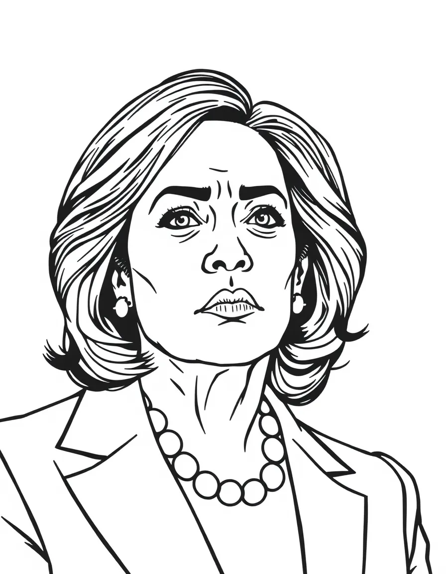 Kamala Harris looking determined