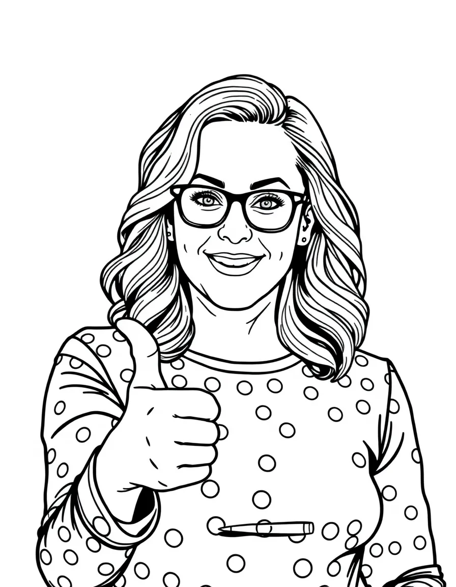 Amy Poehler giving a thumbs up