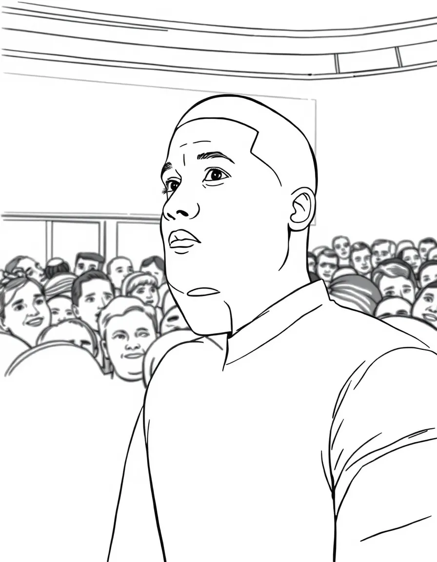 Trevor Noah looking at the audience