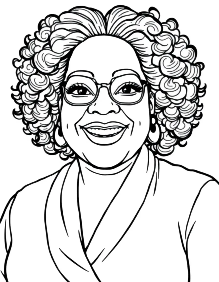 Oprah Winfrey with a big, welcoming smile