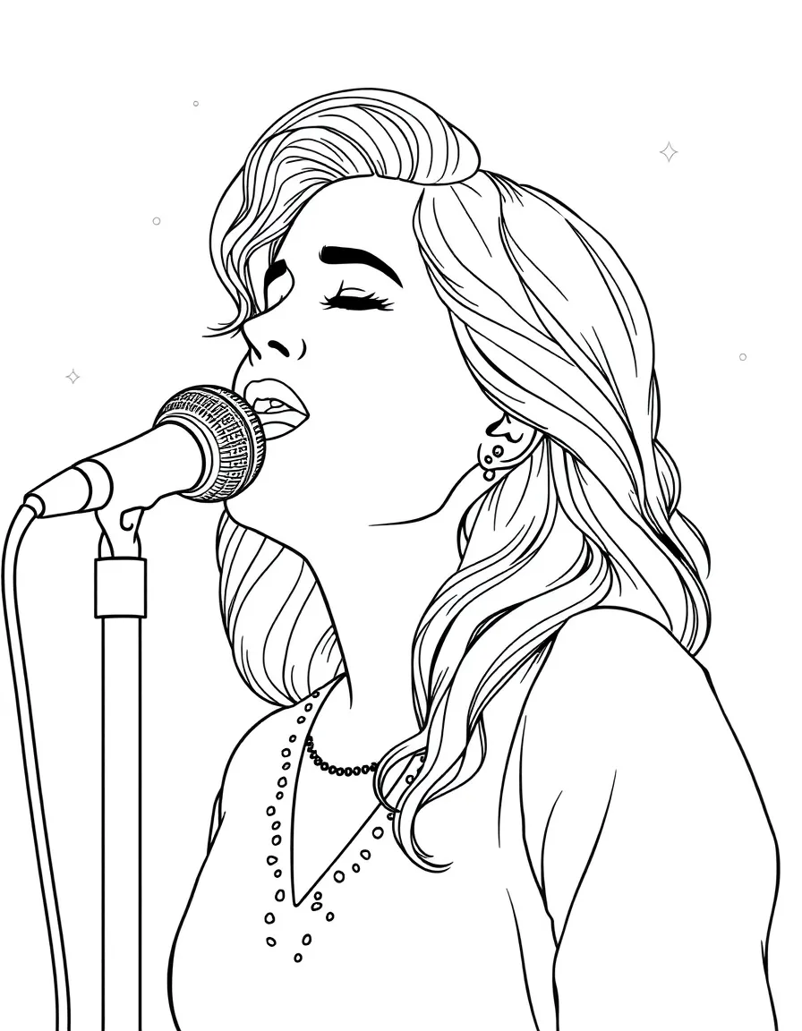 Adele singing softly