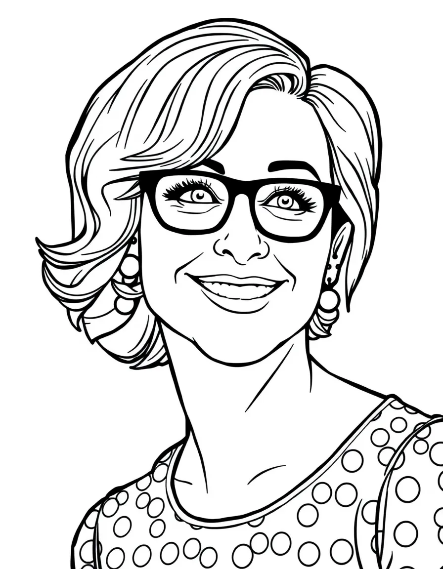 Tina Fey giving a witty smile