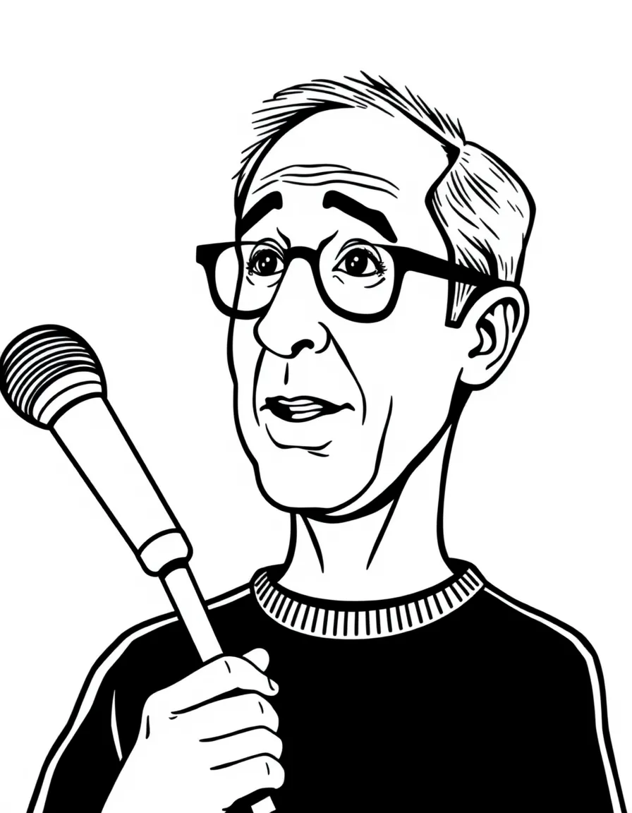 Jerry Seinfeld telling a stand-up joke