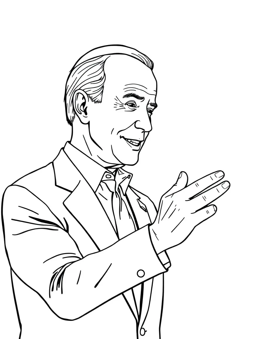 Joe Biden shaking a small hand