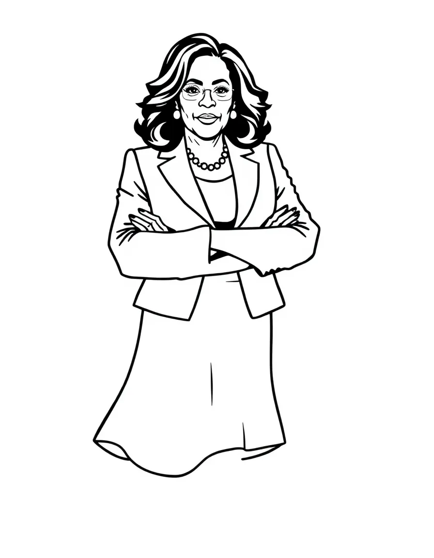 Kamala Harris standing confidently