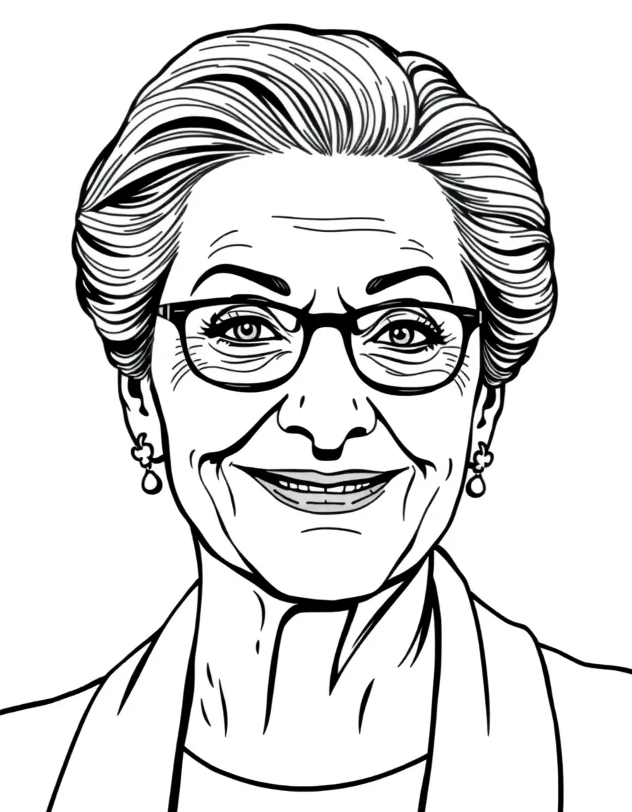 Meryl Streep with a knowing smile