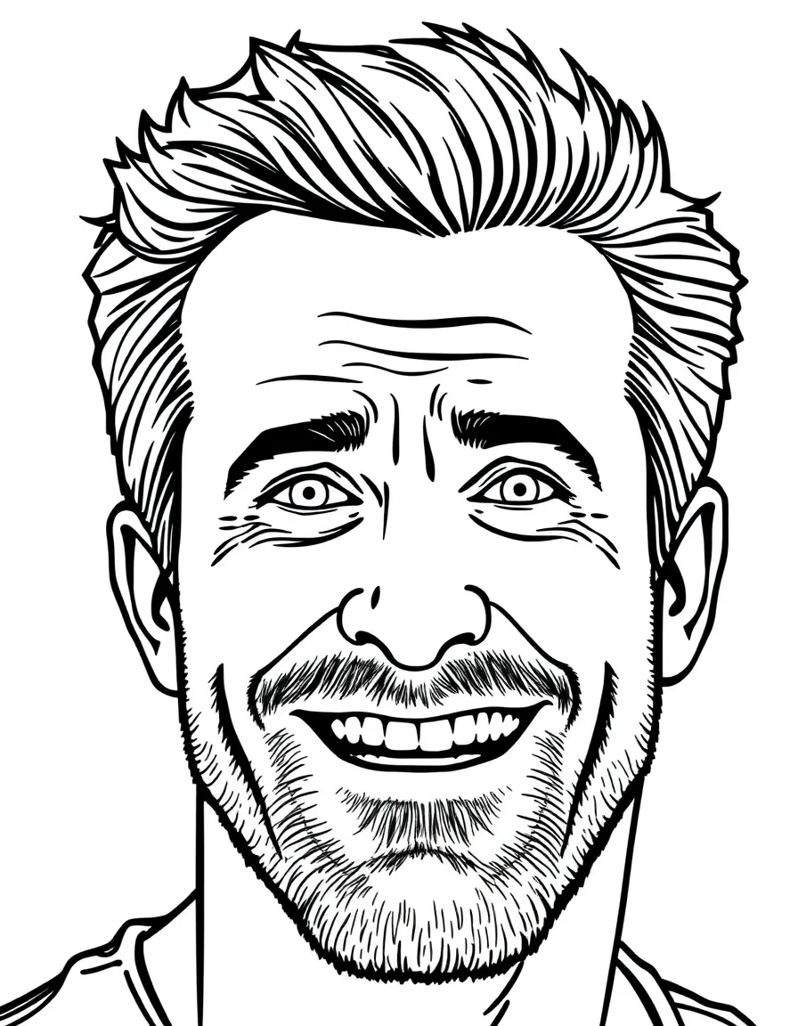 Ryan Reynolds making a funny face