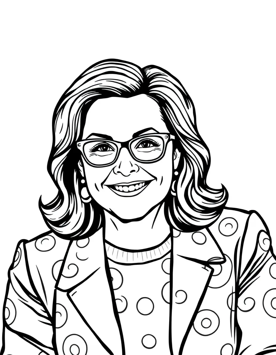 Tina Fey with glasses, smiling