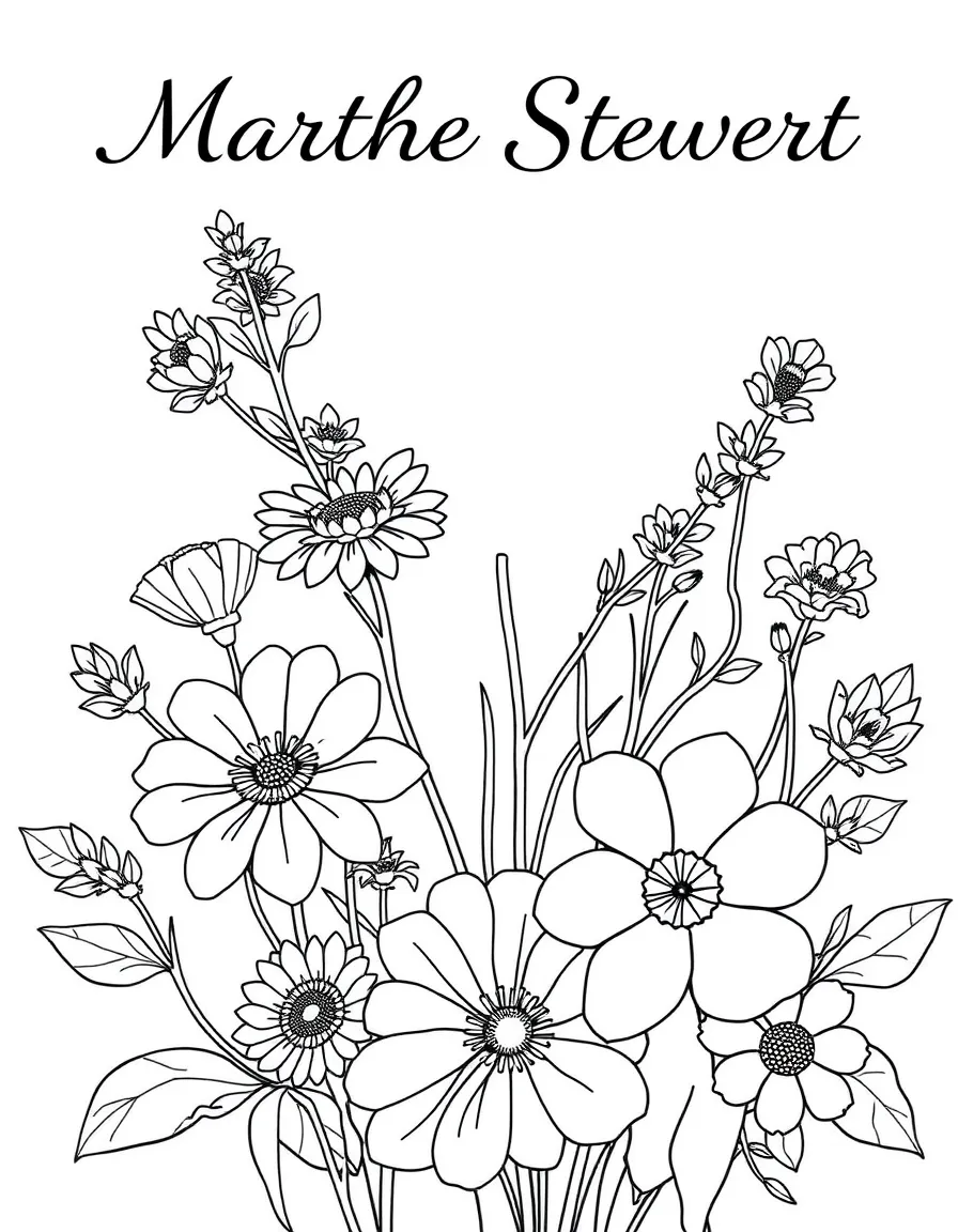 Martha Stewart with flowers