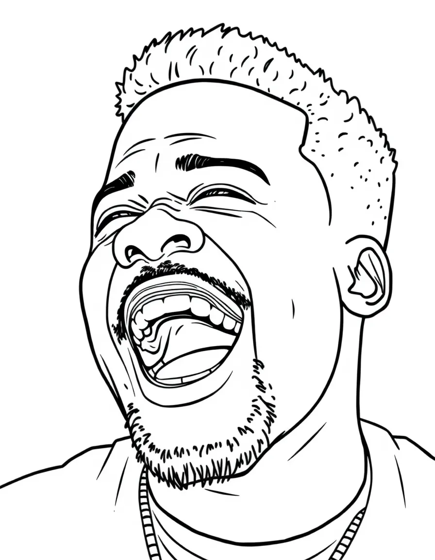 Kevin Hart laughing out loud