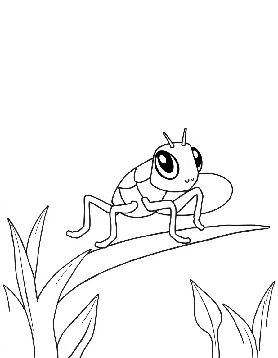 A cute grasshopper