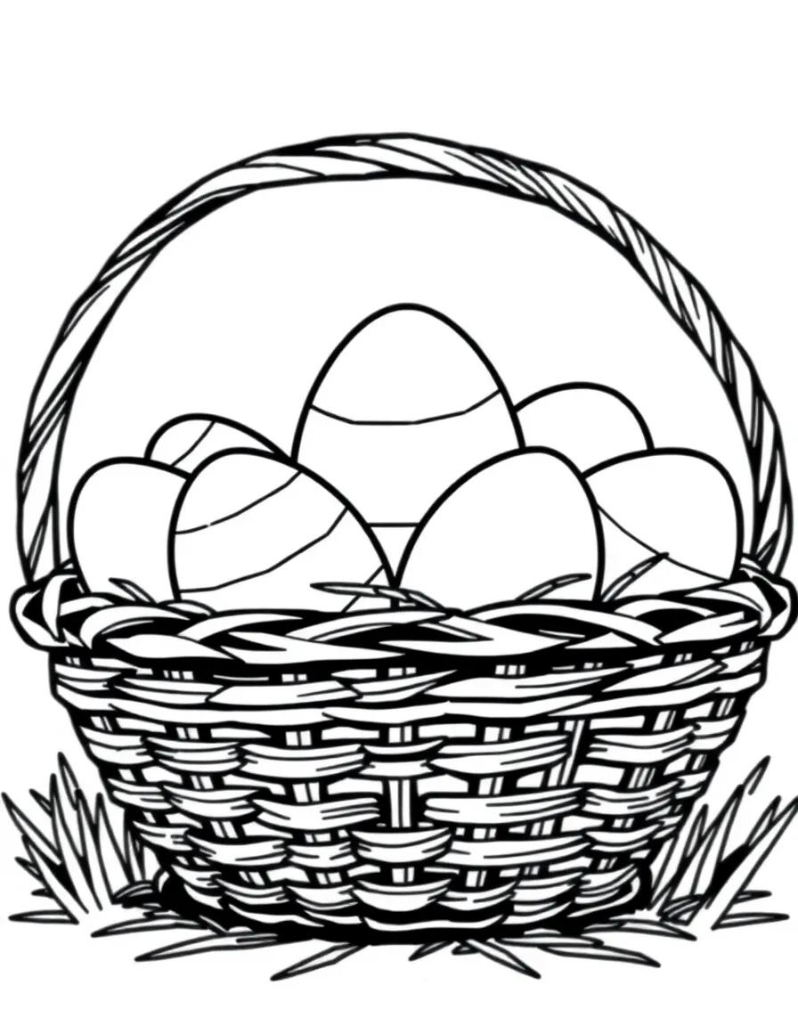 Eggs in a basket