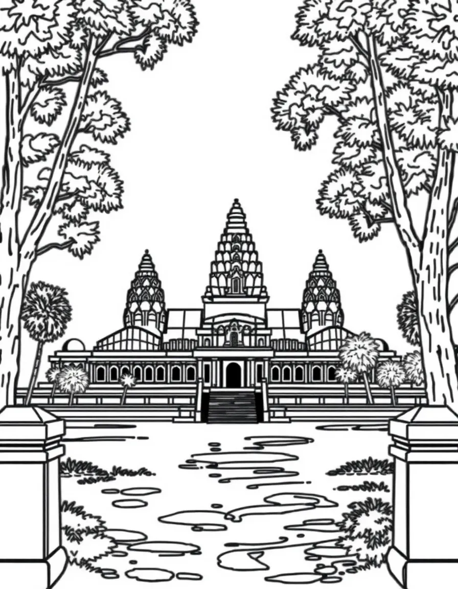 Cambodia Angkor Wat temple complex