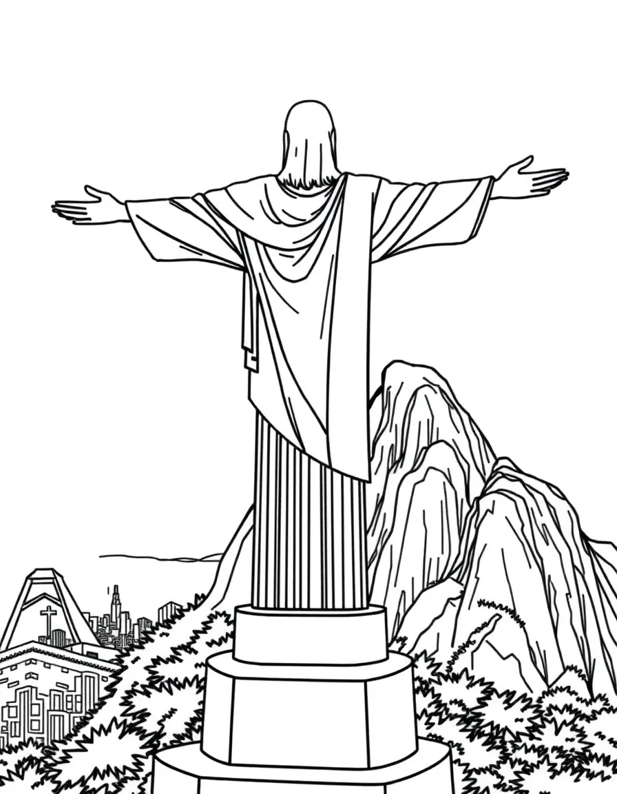 Brazil Christ the Redeemer statue overlooking Rio