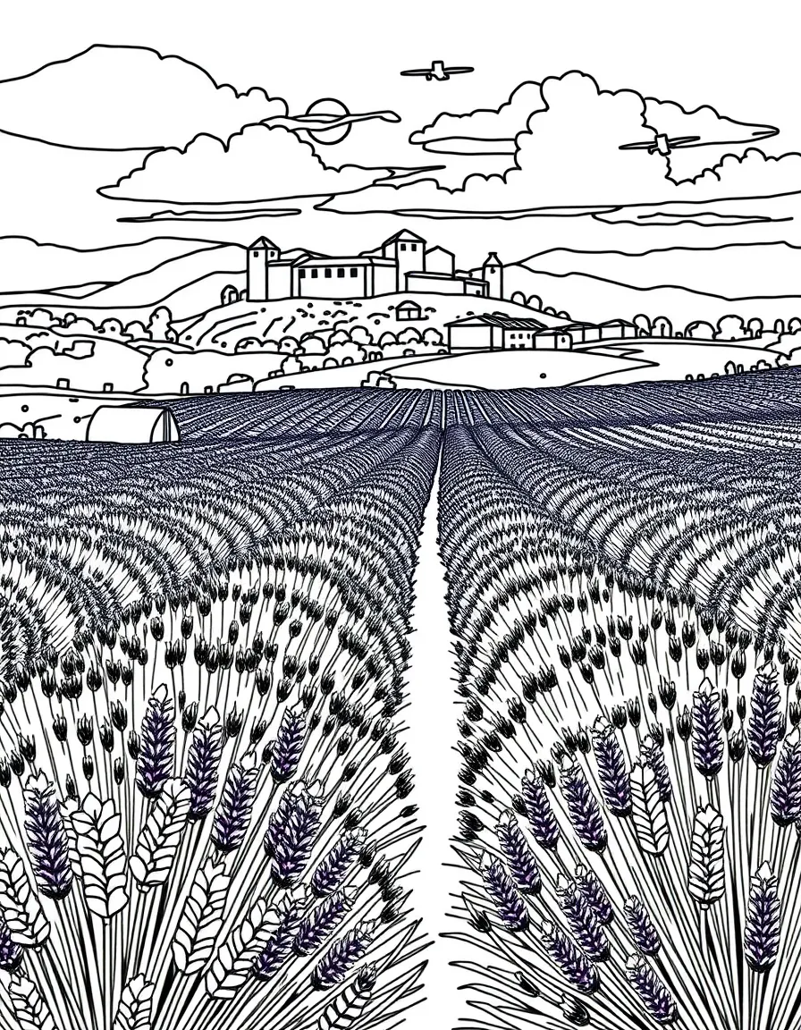 France lavender fields in Provence