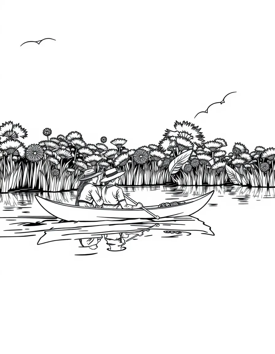 Botswana Okavango Delta mokoro canoe trip
