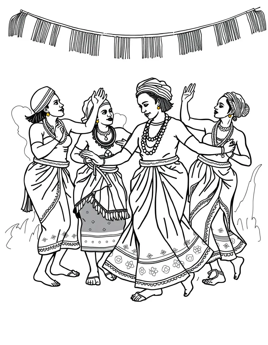 Swaziland traditional Sibhaca dancing