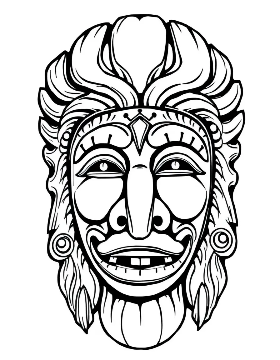 Cameroon traditional mask carving ceremony