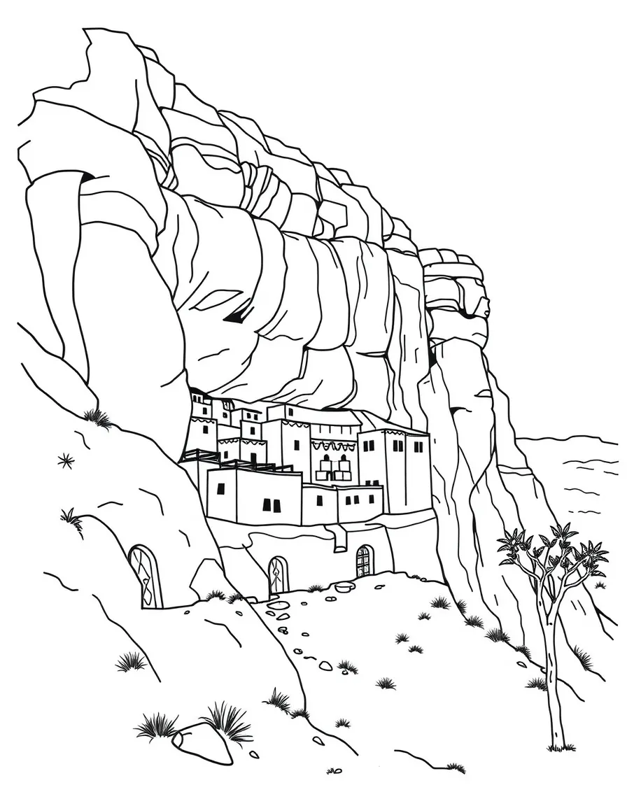 Mali Dogon cliff dwellings architecture