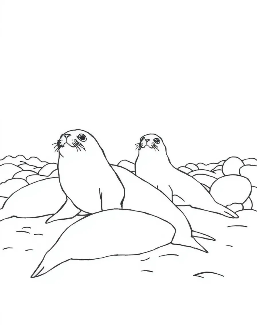 Prince Edward Islands fur seal rookery
