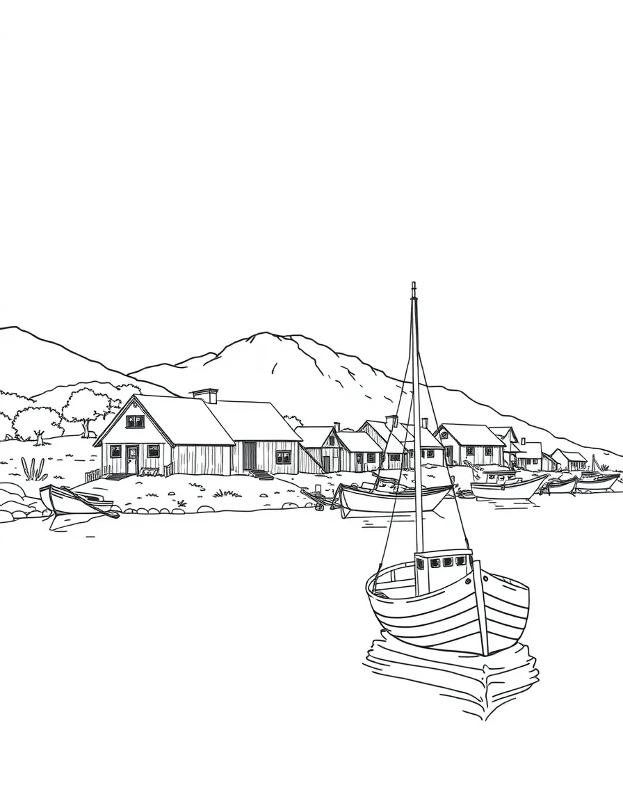 Saint Paul Island traditional fishing village