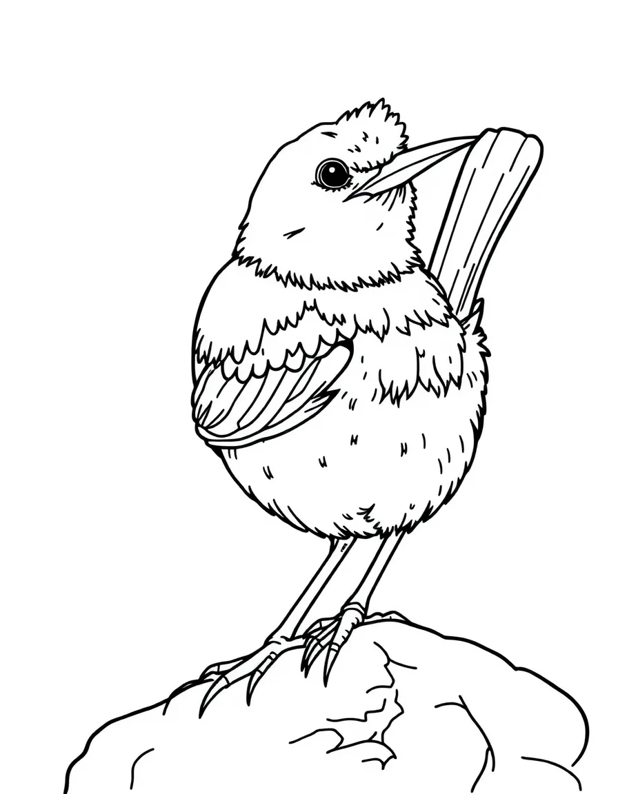 Gough Island Tristan thrush bird