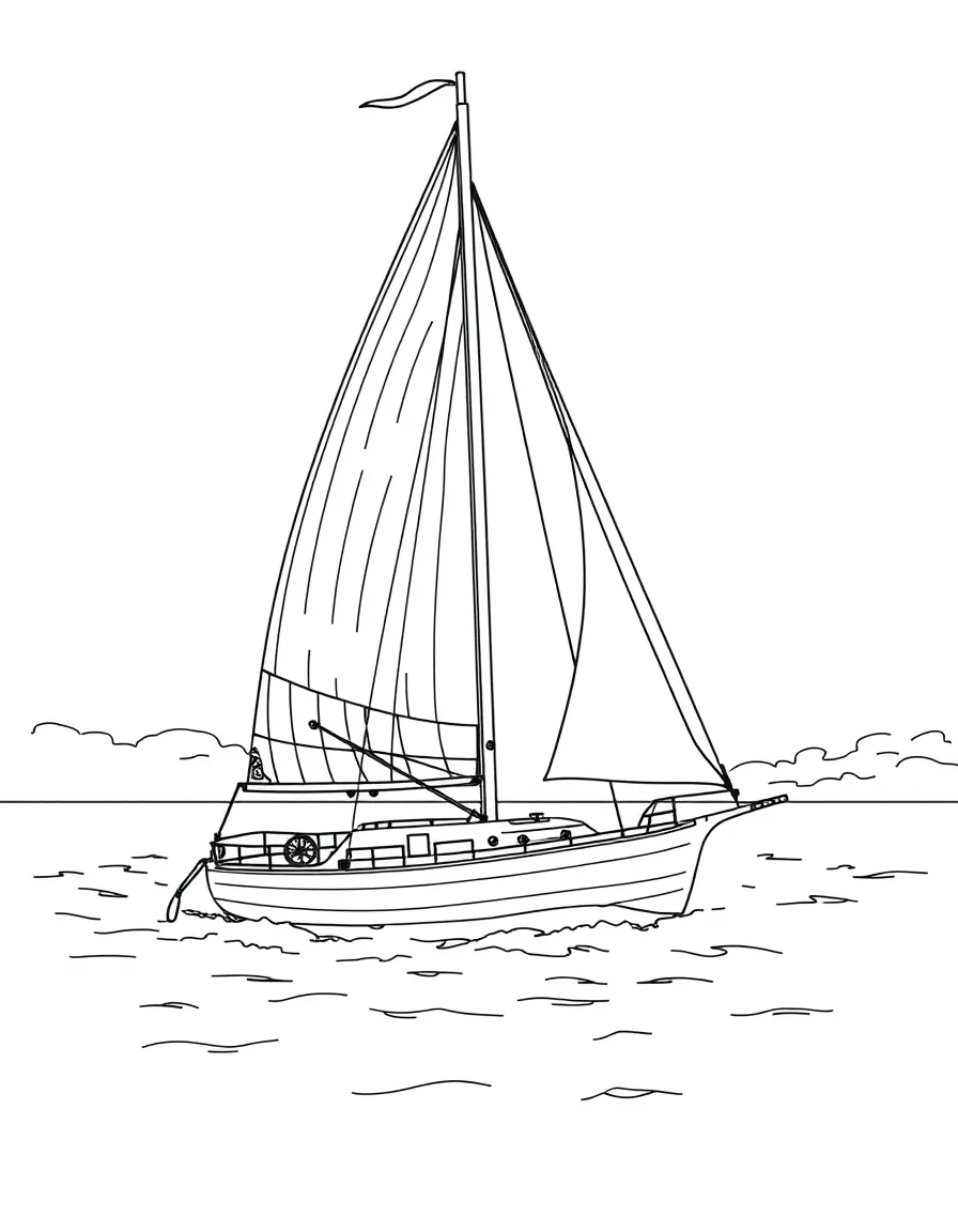 (Maryland) Skipjack sailboat on the Chesapeake Bay