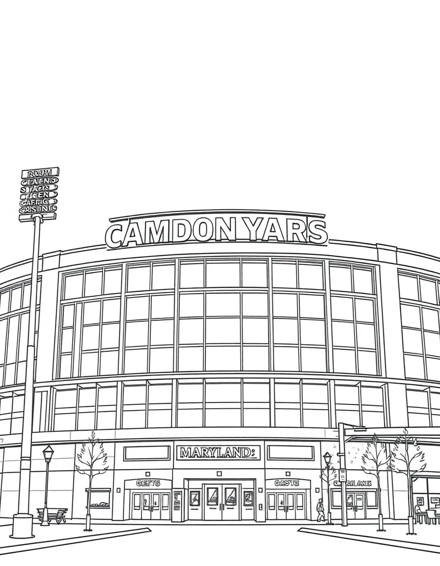 (Maryland) Camden Yards baseball stadium exterior
