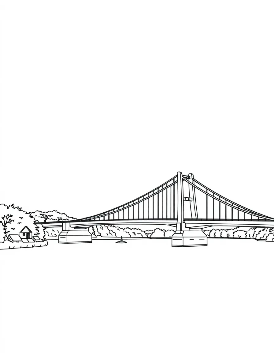 (Maryland) Francis Scott Key Bridge spanning the Patapsco River