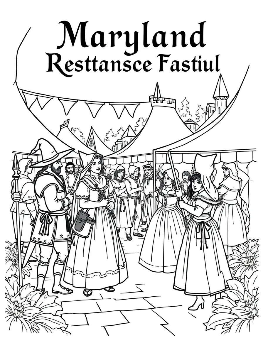 (Maryland) Maryland Renaissance Festival with costumed performers