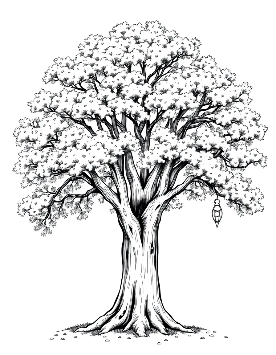 (Maryland) Maryland state tree - White Oak with full canopy