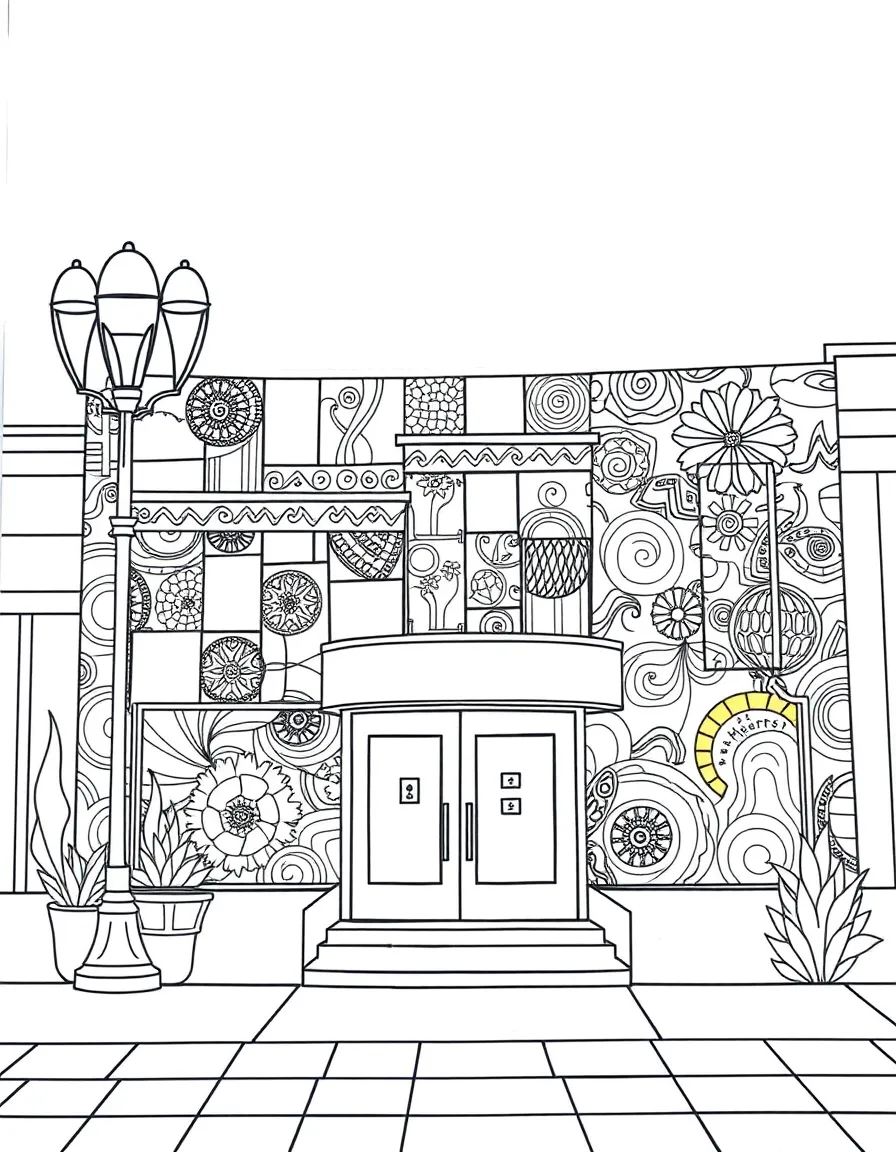 (Maryland) Baltimore's American Visionary Art Museum colorful exterior