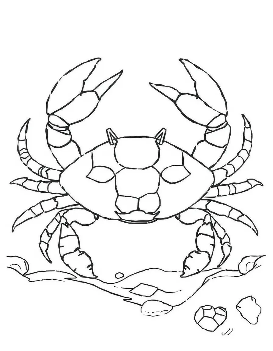 (Maryland) Maryland blue crab life cycle diagram for coloring