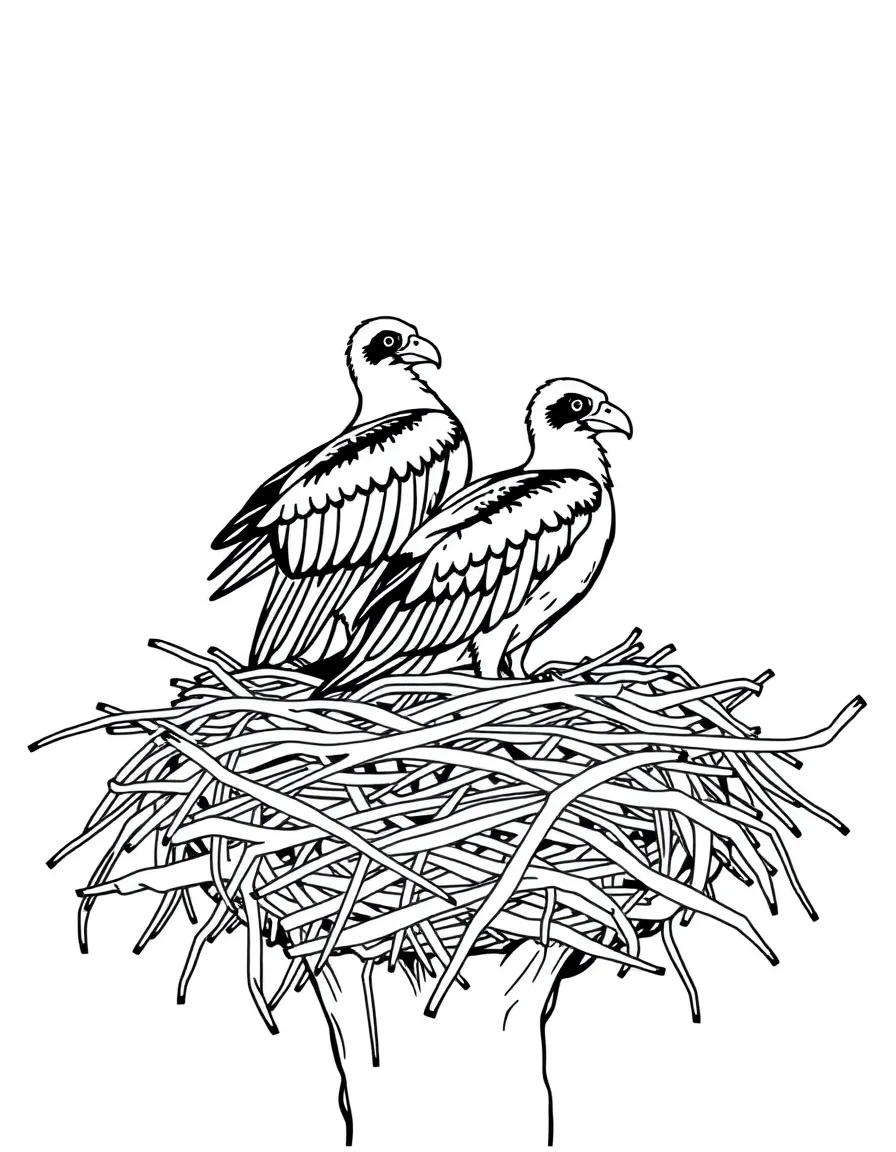 (Maryland) Chesapeake Bay ospreys in their nest