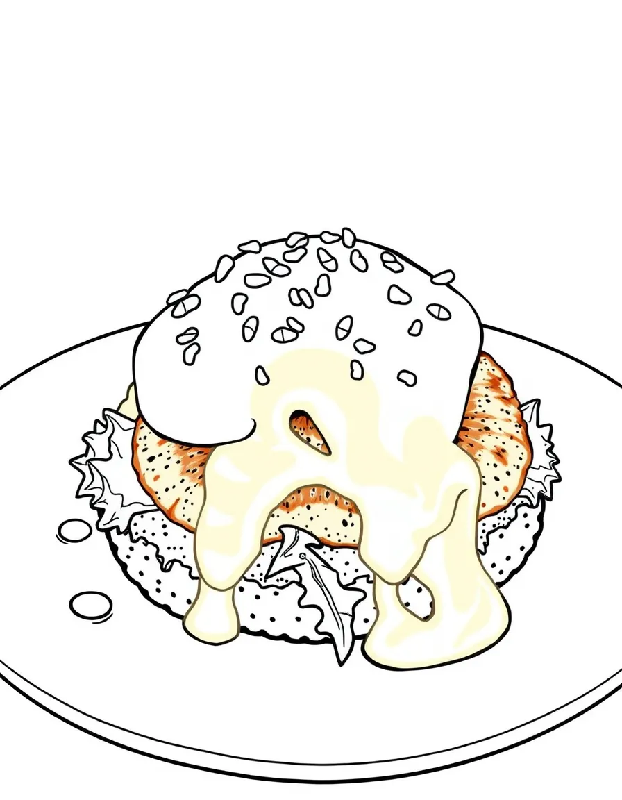 (Maryland) Maryland crab cake benedict breakfast dish