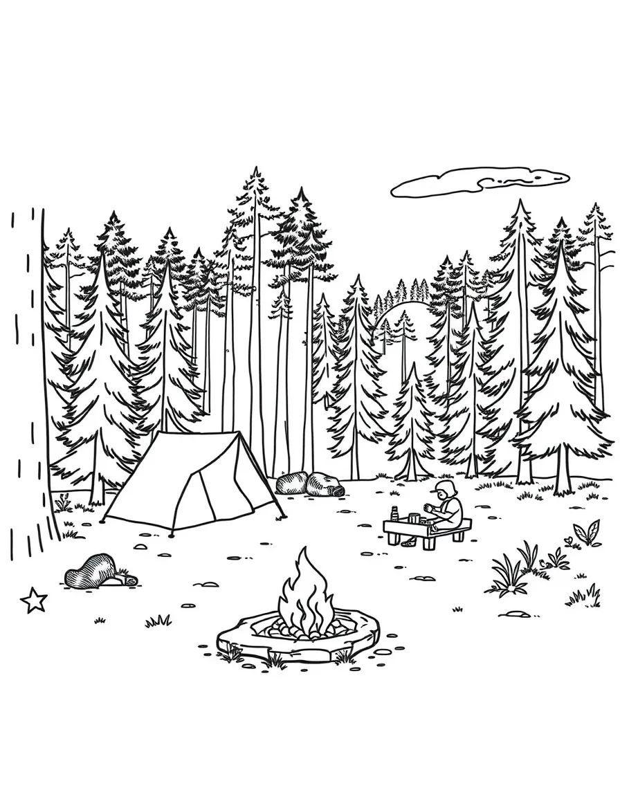 (Maryland) Smallwood State Park with camping families