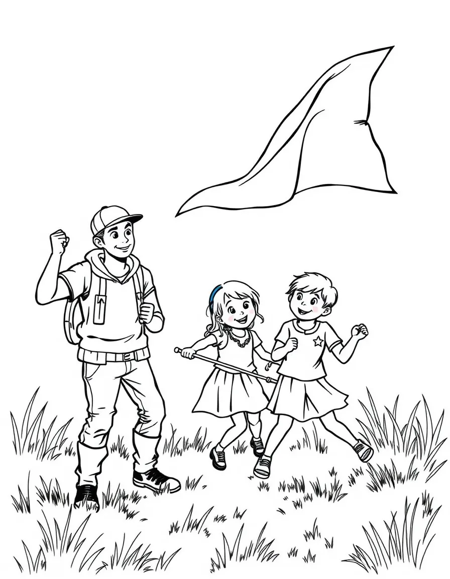 (family) Family playing capture the flag