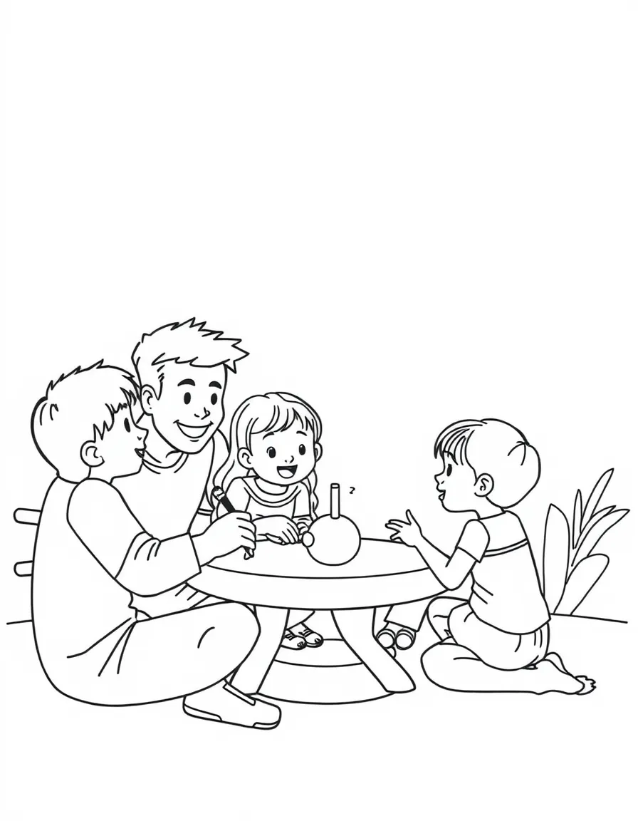 (family) Family playing what am I game