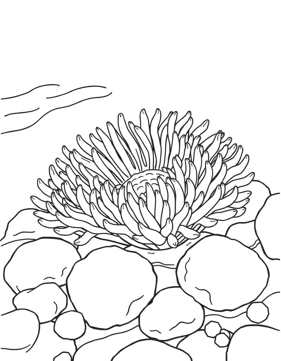 (California) Sea anemones in tide pools