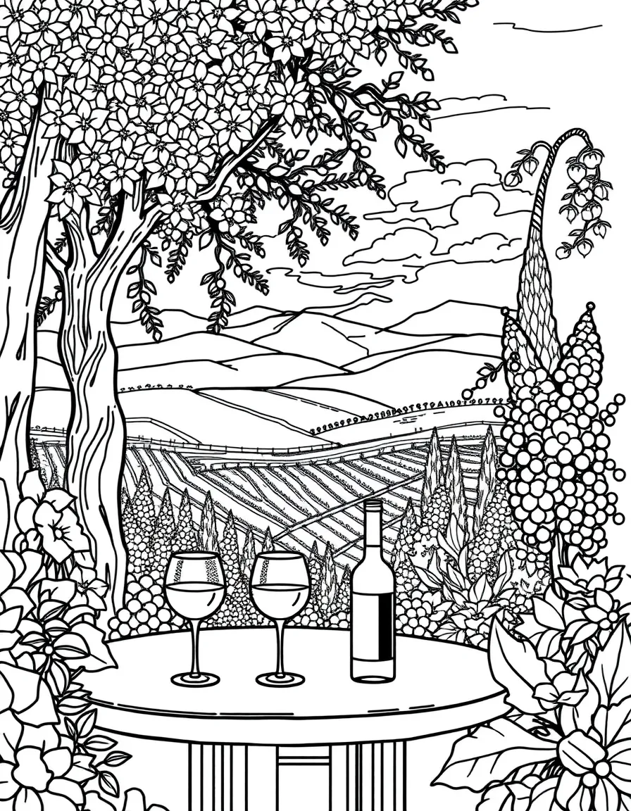 (California) Napa Valley wine tasting scene