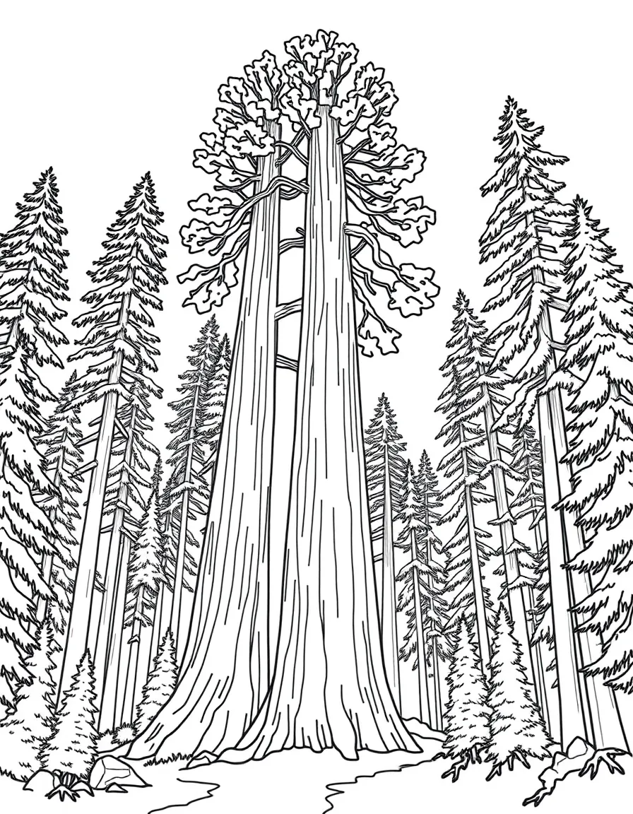 (California) Sequoia National Park giant trees