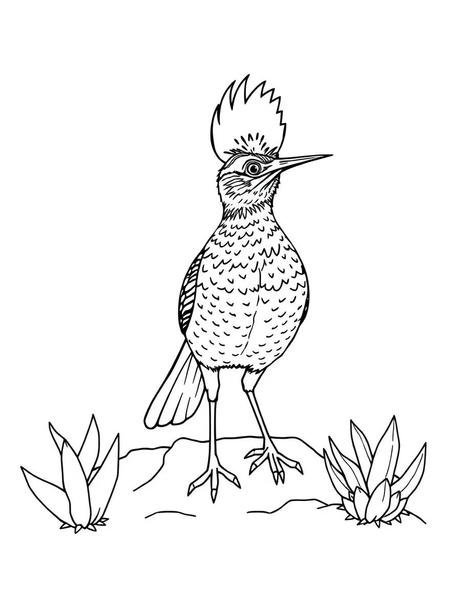 (California) California desert roadrunner bird