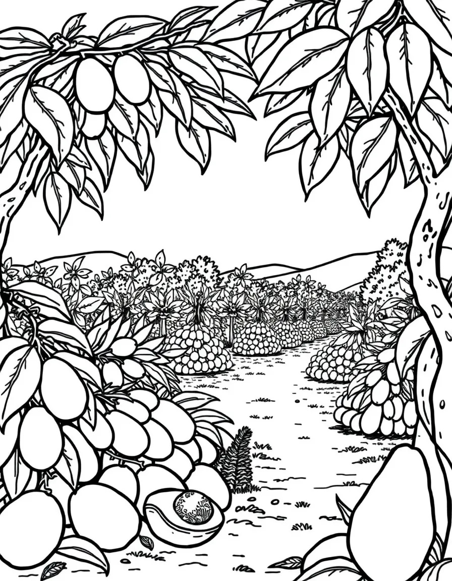 (California) California avocado grove harvest