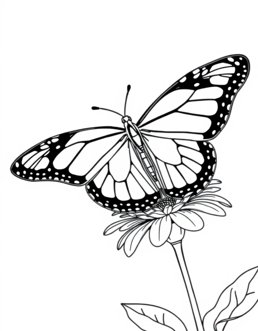 (California) California monarch butterfly on flower