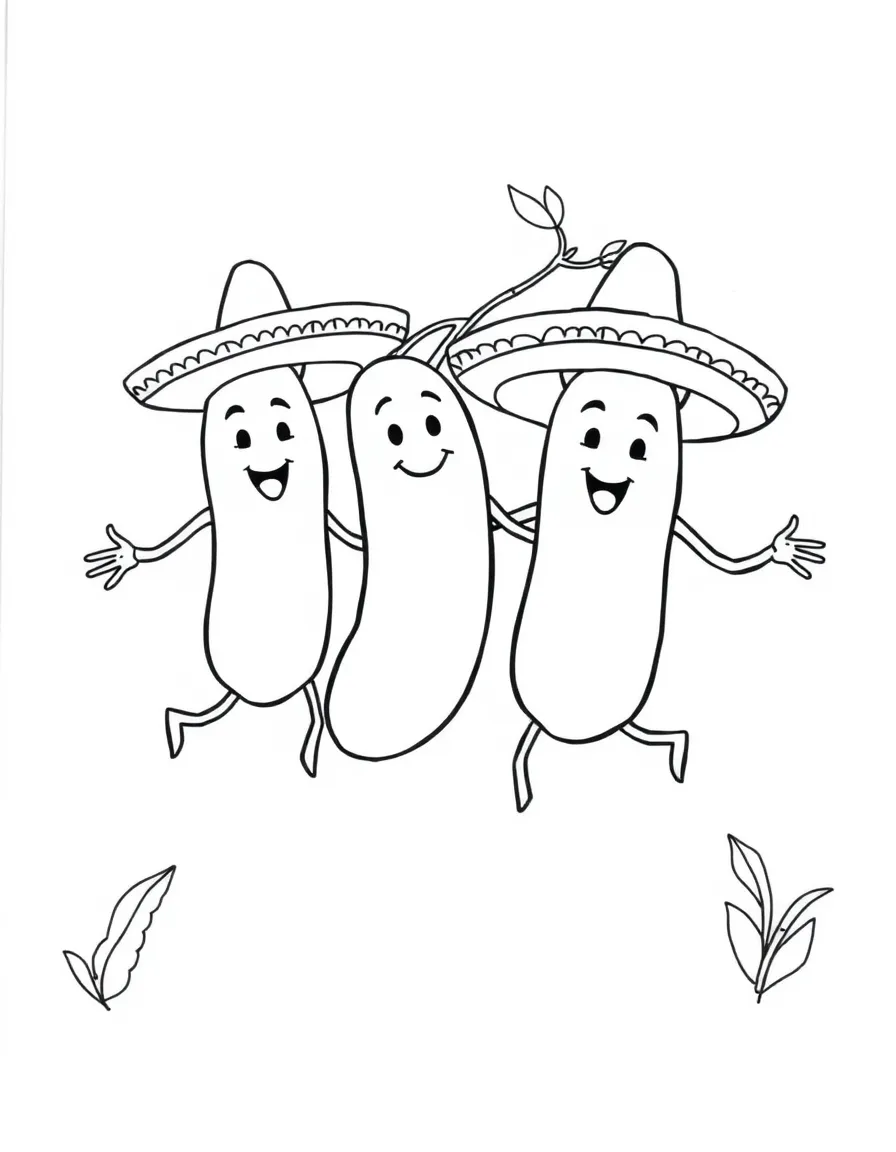 (Mexico) Mexican jumping beans with simple expressions